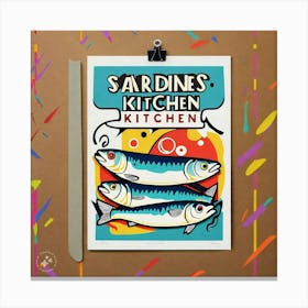 Sardines Kitchen Canvas Print