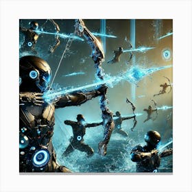 Cascade Sovereignty Scifi Waveguard Archers Canvas Print