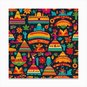 Mexican Pattern 29 Canvas Print