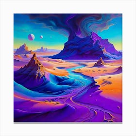 An Otherworldly Oil Painting Canvas Print