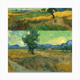 Landscape, Vincent Van Gogh 1 Canvas Print