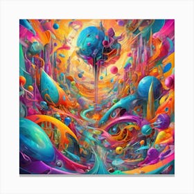 Psychedelic Painting Canvas Print