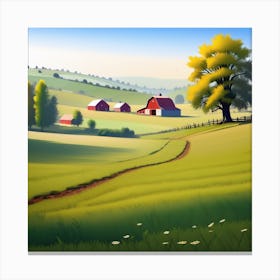 Farm Landscape 25 Canvas Print