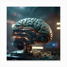 Futuristic Brain 3 Canvas Print