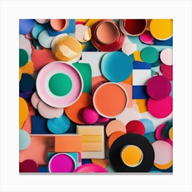 Colorful Shapes Canvas Print