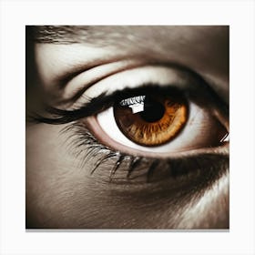 Close Up Of A Woman'S Eye 5 Canvas Print