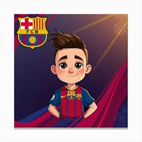 FC Barcelona Logo Wall Art 4 Canvas Print