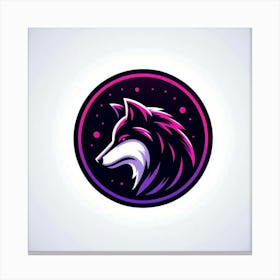 Wolf Logo Canvas Print