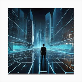 Futuristic Cityscape 7 Canvas Print