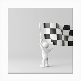 Checkered Flag 3 Canvas Print