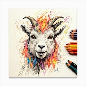 Goat! 22 Canvas Print