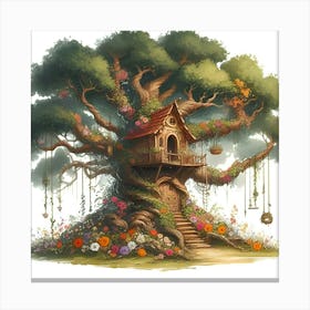 A Image Of An Never Before Seen Tree House 3 Canvas Print