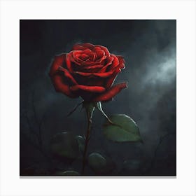 Dark Rose Canvas Print