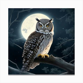 Nocturnal Watcher Canvas Print