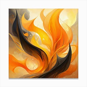 Flames AI Canvas Print