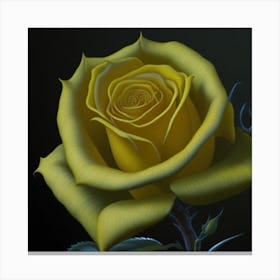 Yellow Rose Canvas Print