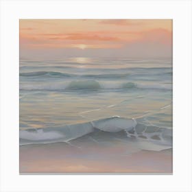 Sunset On The Beach Canvas Print