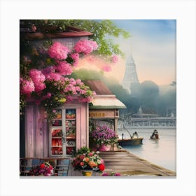 Shop By The Water Canvas Print