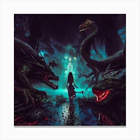 Champions Of Mythica Canvas Print