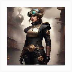 Steampunk Girl 2 Canvas Print