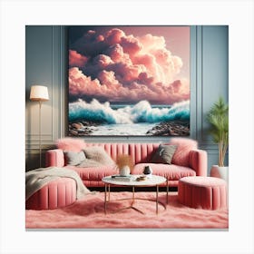 Ocean Waves Canvas Art Canvas Print