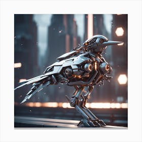 Futuristic Bird Canvas Print