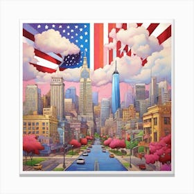 New York City Print 1 Canvas Print