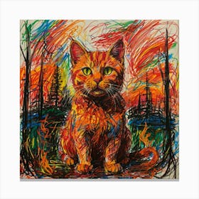 Orange Tabby Cat 1 Canvas Print