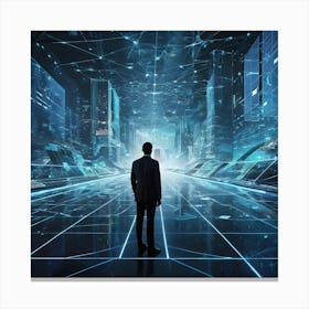 Futuristic Cityscape 15 Canvas Print