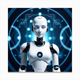 Futuristic Robot 49 Canvas Print