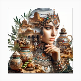Egyptian Woman 1  Canvas Print