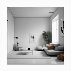 Minimalist Living Room Canvas Print