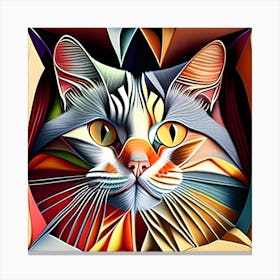 Catfacemulti Canvas Print