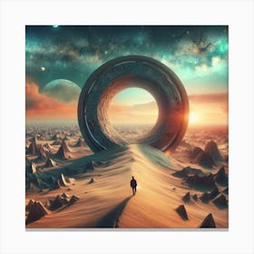Stargate Planet (2) Canvas Print