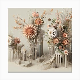 Flowers In Vases Canvas Print