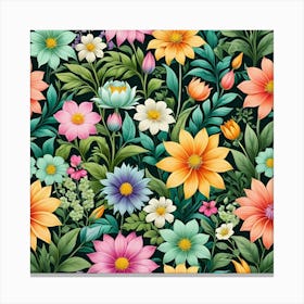 Floral Pattern Canvas Print