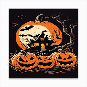 Halloween Pumpkins 1 Canvas Print