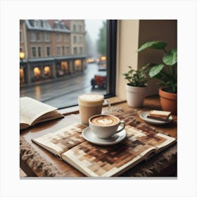 Coffee And Book 24 Canvas Print