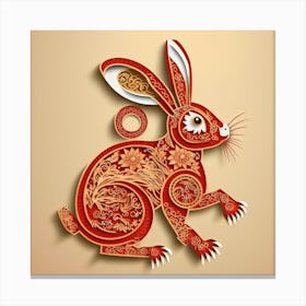Chinese New Year Rabbit Canvas Print