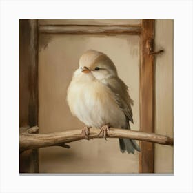 Bird On A Branch Canvas Print