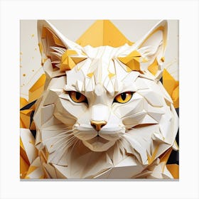 Polygonal Cat Canvas Print