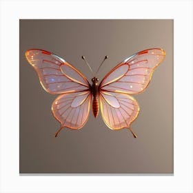 3d Butterfly Canvas Print