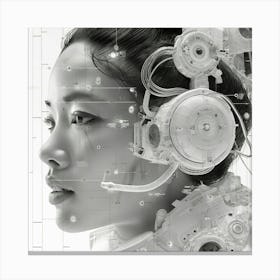 Futuristic Woman 1 Canvas Print