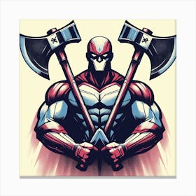 Axe man (Variant 2) Canvas Print