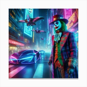 Joker In The City Canvas Print