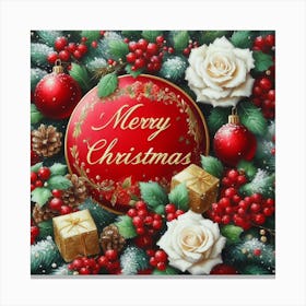 Merry Christmas 10 Canvas Print