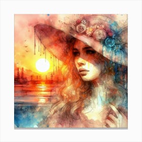 Watercolor Painting Canvas Print