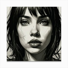 Portrait Of A Girl Canvas Print