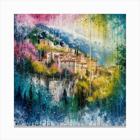 Village In France 1 Canvas Print