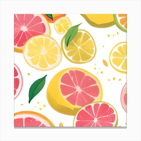 Oranges And Grapefruits Canvas Print